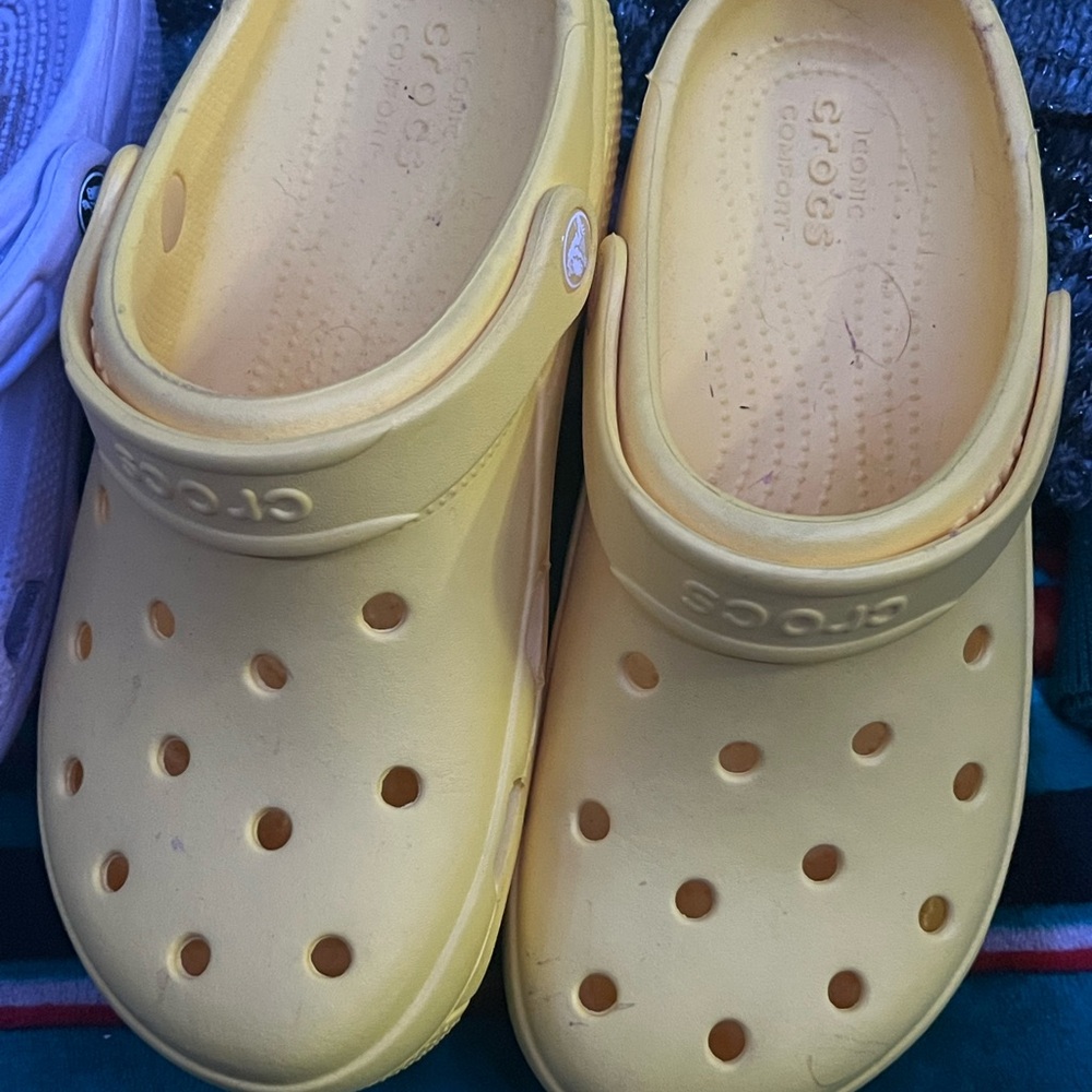Crocs Kids Yellow Clogs